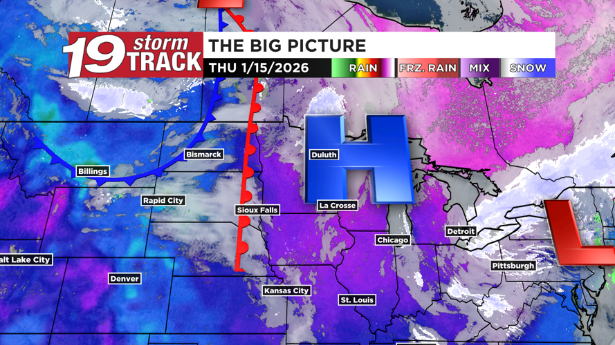 Off and on scattered light snow showers expected over the next few days ...
