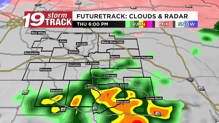 The first of two storm systems to bring rain, some sleet and freezing ...