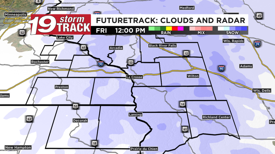 Chance of light snow showers on Thursday evening and Friday | Top ...