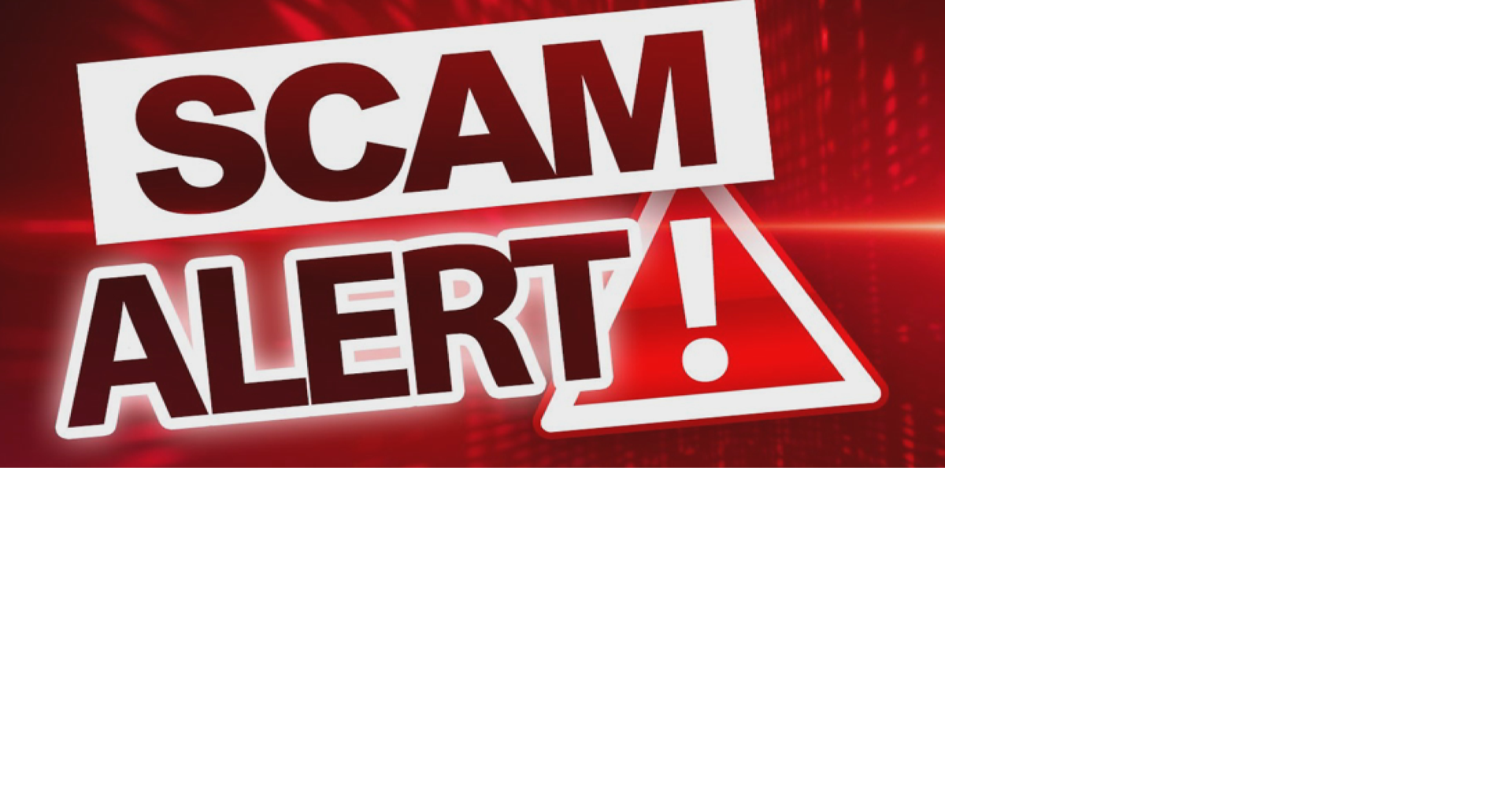 Police receive reports of current internet scam