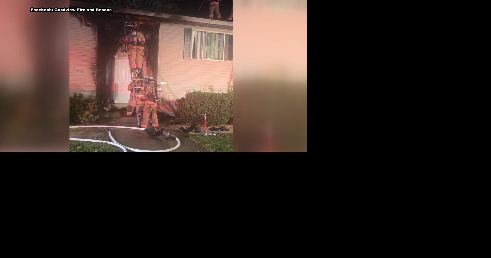 Apartment fire displaces residents, damages all four units in Goodview
