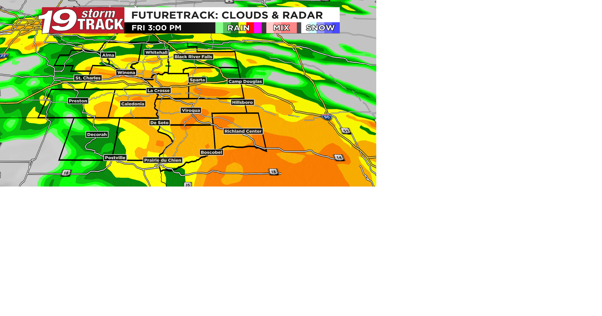 Rain becoming likely today; pockets of heavy rainfall expected