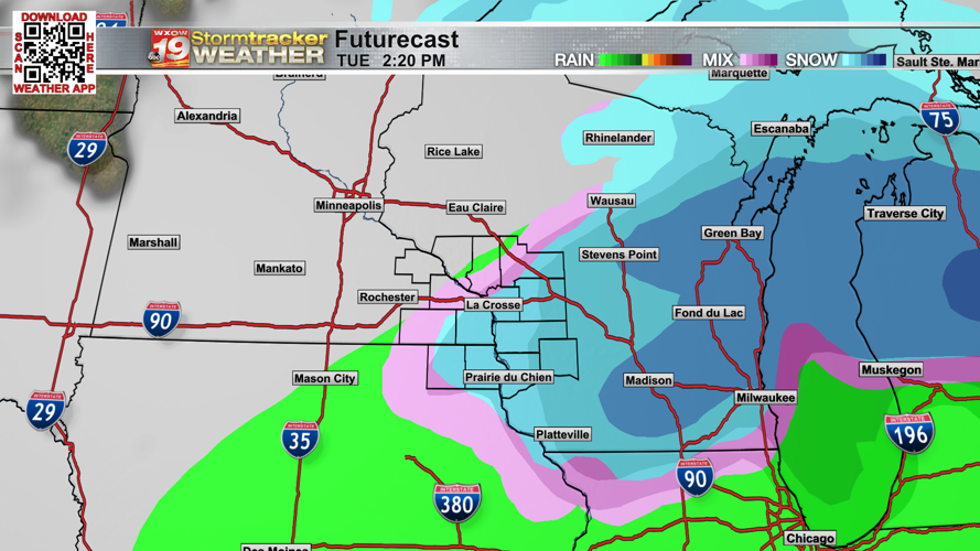 Southern winds bring above average temperatures to the coulee region; a