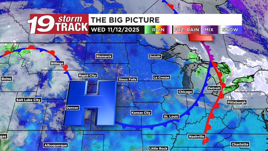 A sunny and seasonably warm but breezy Wednesday ahead | 19 Storm Track ...