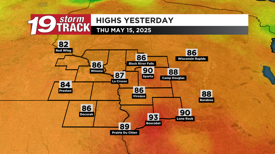 Gusty winds and late day rain shower chances highlight Friday's ...