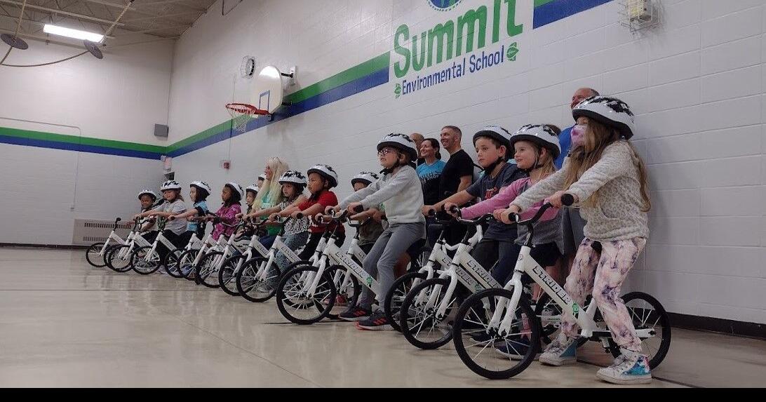 Students take first strides toward learning to bike... in school