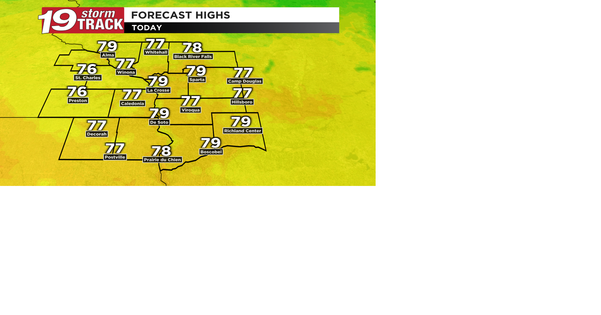 A warm and sunny Tuesday ahead | 19 Storm Track Weather | wxow.com
