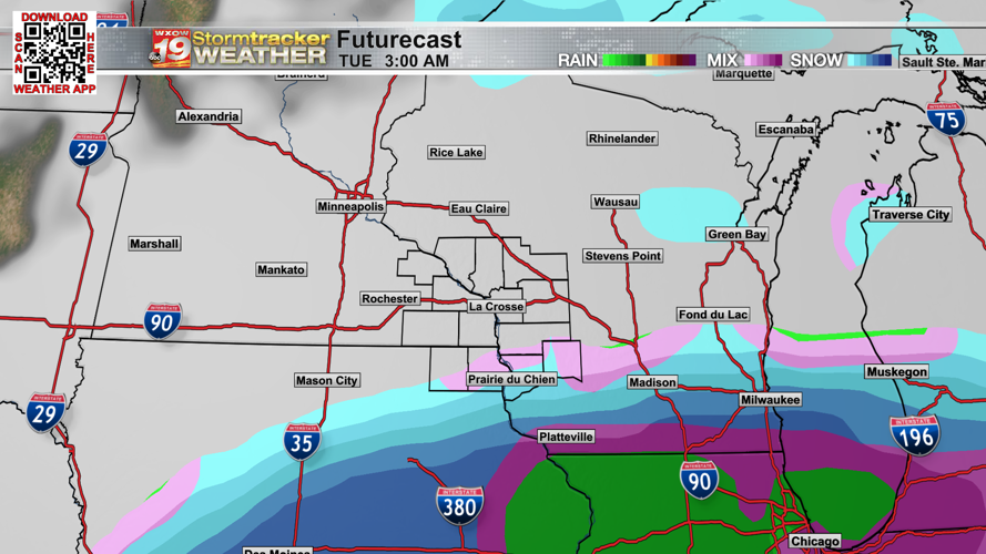 Southern winds bring above average temperatures to the coulee region; a