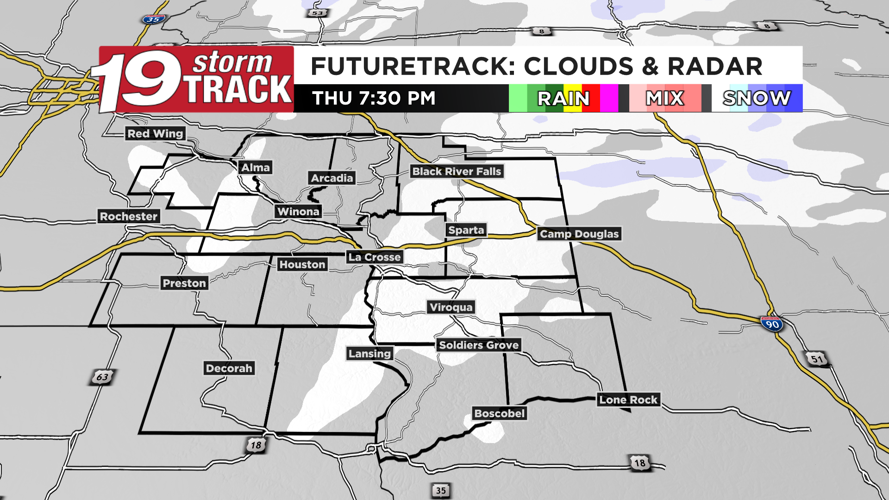 Thursday's forecast to feature rain changing to light snow, gusty winds ...