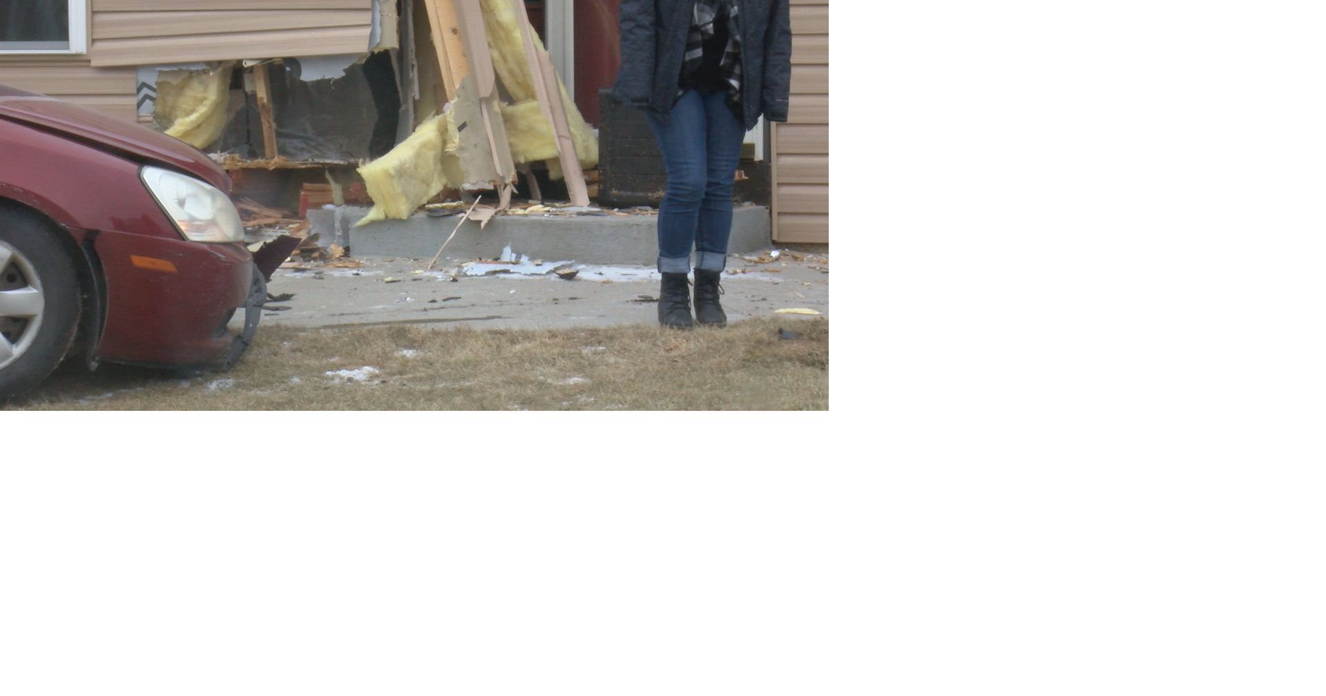 Man arrested after crashing car into home | News | wxow.com
