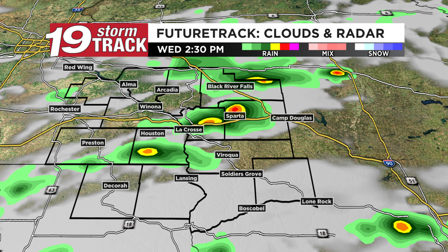 A warm and mostly dry day ahead; rain chances increase to end the week ...