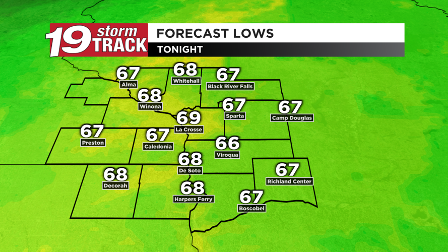 A very warm, breezy and hazy Monday ahead; rain and t-storms return for ...