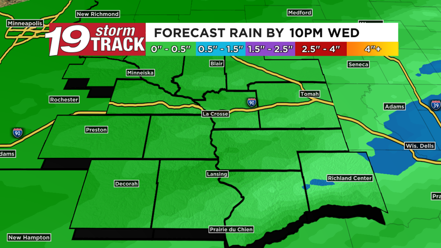 Most days near or above average with our next round of rain Tuesday ...