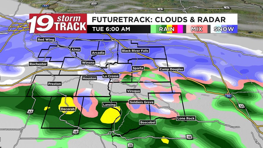 Dry today but tracking rain and snow chances for tonight into the first ...