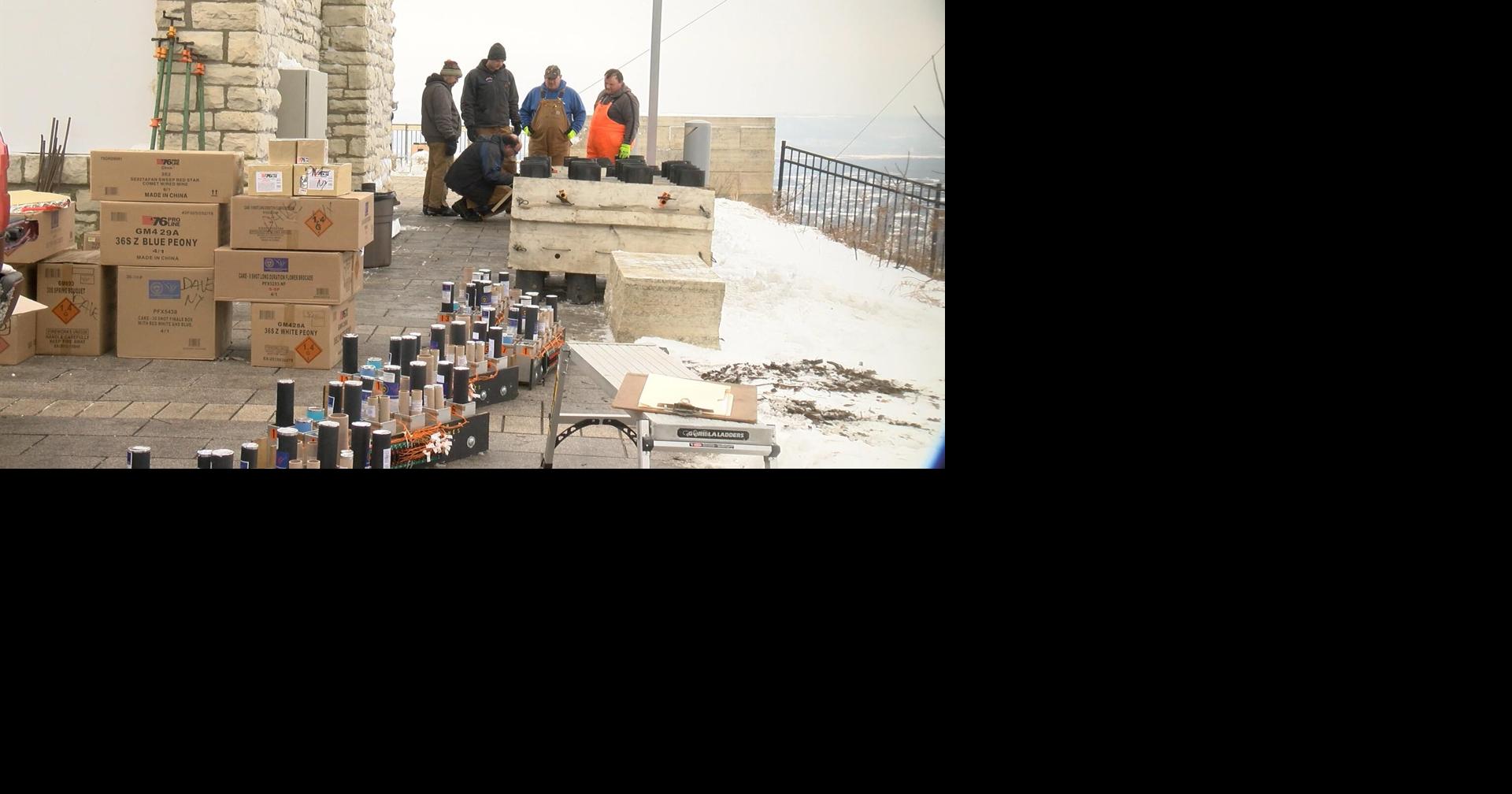 La Crosse Skyrockers prepare for the New Year's Eve fireworks show