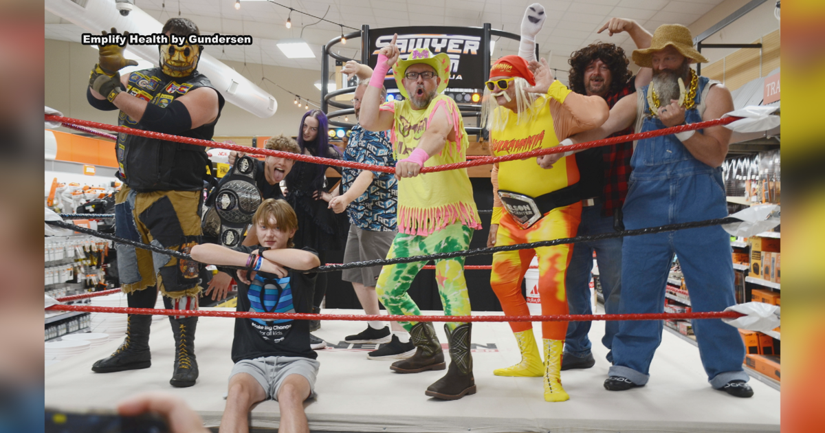 Viroqua store's Ace Bucket Days celebrates local CMN Hero with life-size wrestling ring surprise