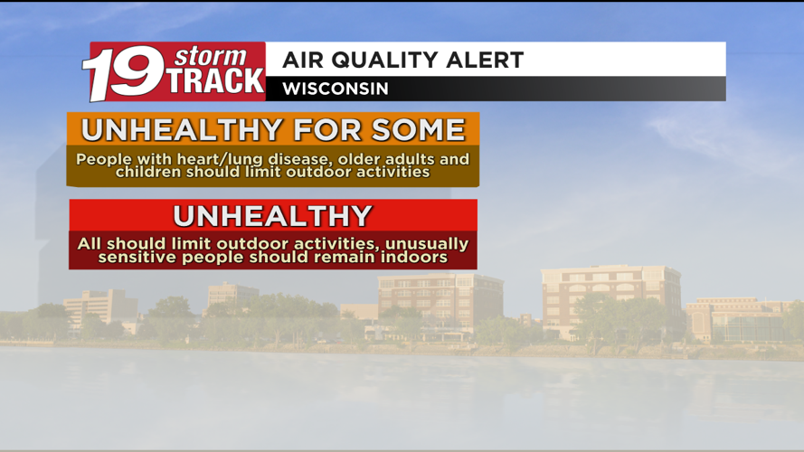 A reduction in air quality Friday with temperatures warming back up for ...