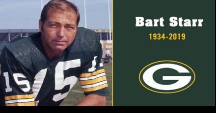 Packers to wear No. 15 decal to honor Bart Starr during 2019 season