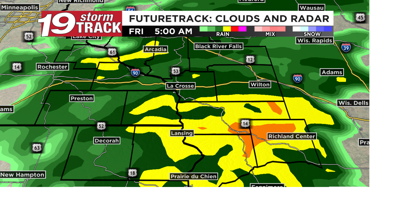 Widespread showers overnight; A mostly dry weekend before possible ...