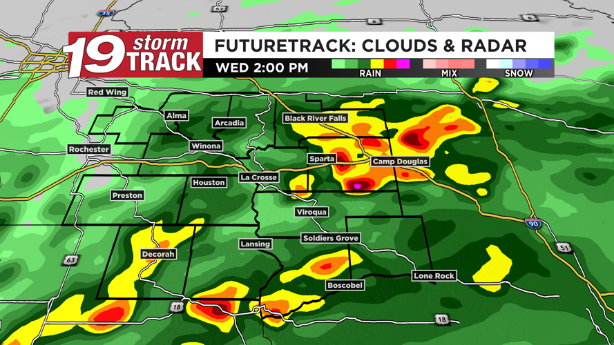Off and on shower and storms around from Tuesday afternoon through ...