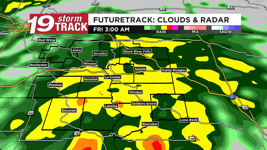A warm and mostly dry day ahead; rain chances increase to end the week ...