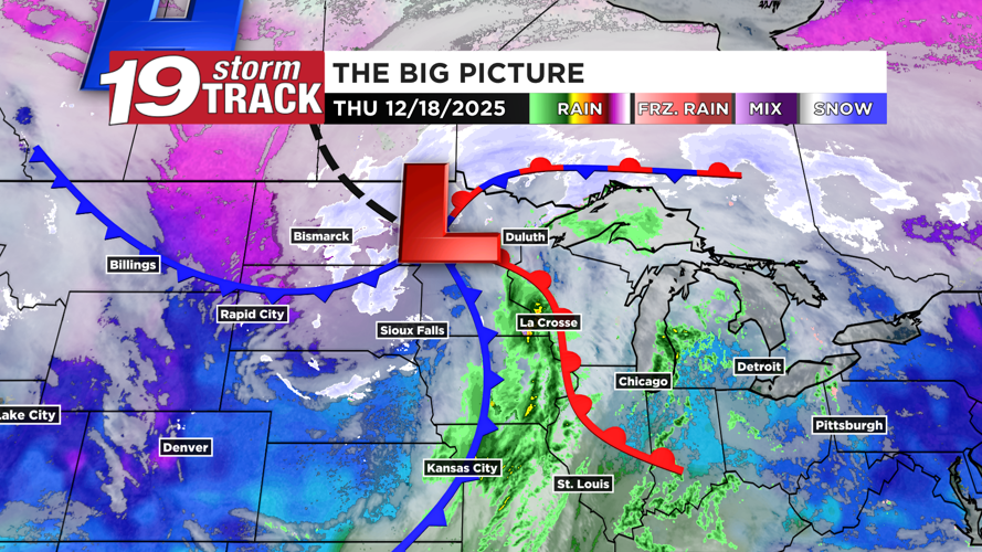 Thursday's forecast to feature rain changing to light snow, gusty winds ...