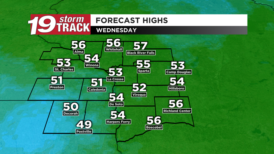 Dry and pleasant the next three days; chances for rain and a few ...
