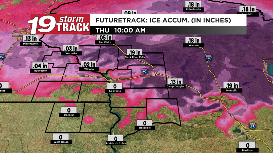 Hazardous road conditions for parts of the Coulee Region Thursday ...