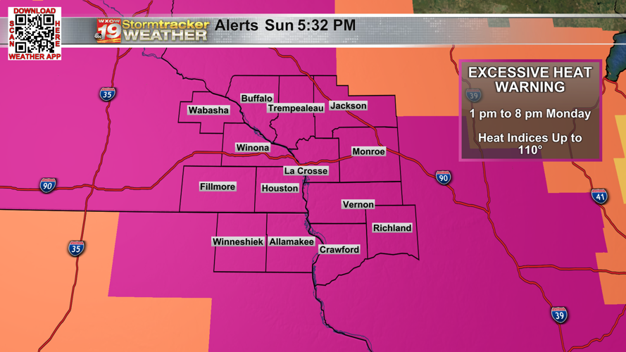 Extreme heat Monday fueling chances for strong to severe storms Tuesday ...
