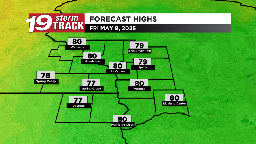 Frost for some areas tonight before we return to highs in the 80s | Top ...