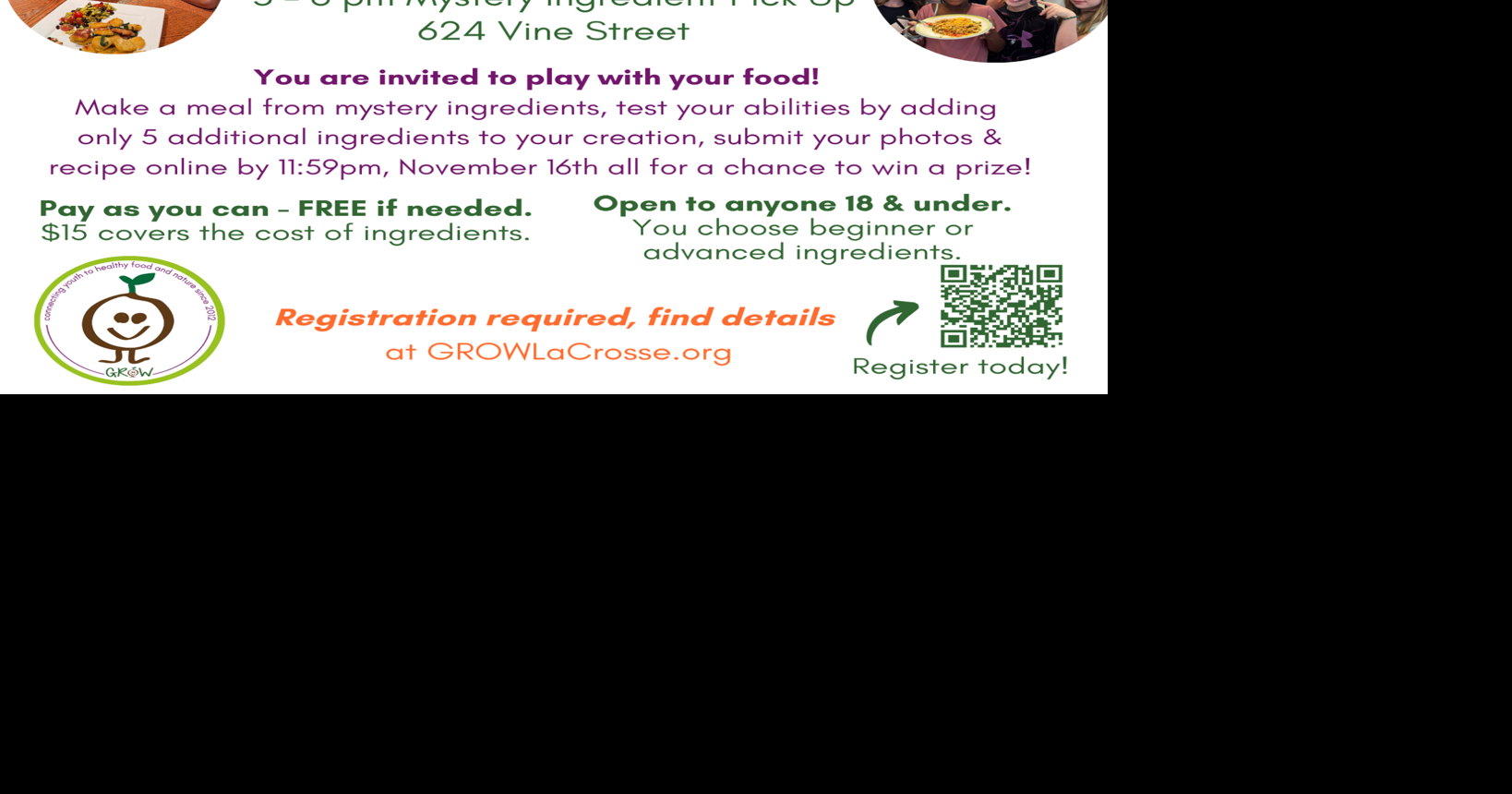 GROW to host Kids Cooking Challenge