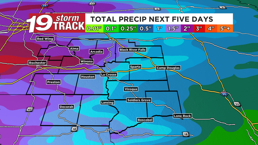 Periods of showers and thunderstorms around later today through Friday ...