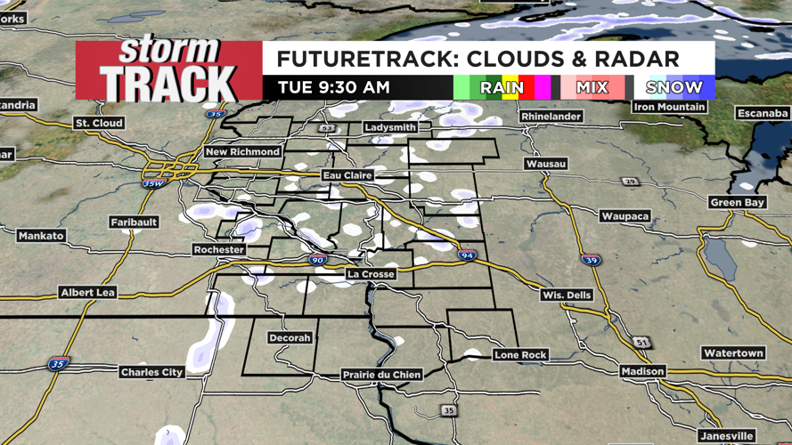 A couple more snow chances before arctic air arrives with negative ...