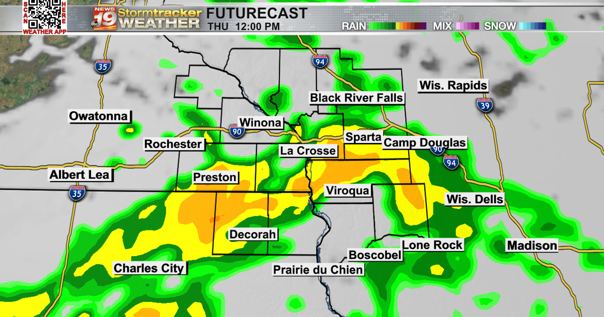 Cooler with more unsettled rain chances | 19 Storm Track Weather | wxow.com
