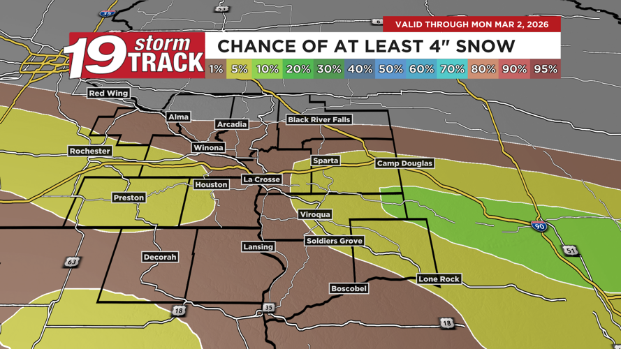 Warm temperatures today will give way to snow chances for Saturday | 19 ...