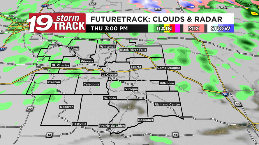 Very small chances for rain in the forecast over the next seven days ...