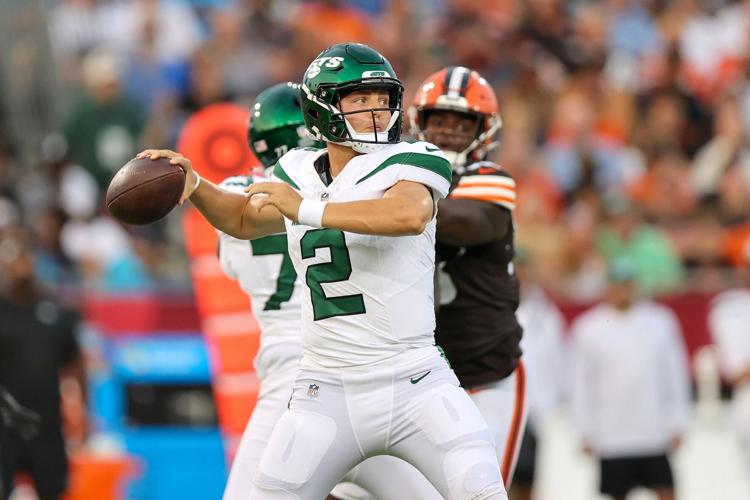 With Aaron Rodgers watching from the sidelines, New York Jets fall to  Cleveland Browns in Hall of Fame game