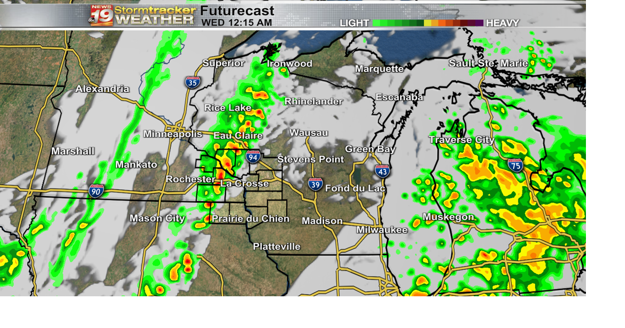 Warm and breezy ahead of a cold front that brings storms and much ...