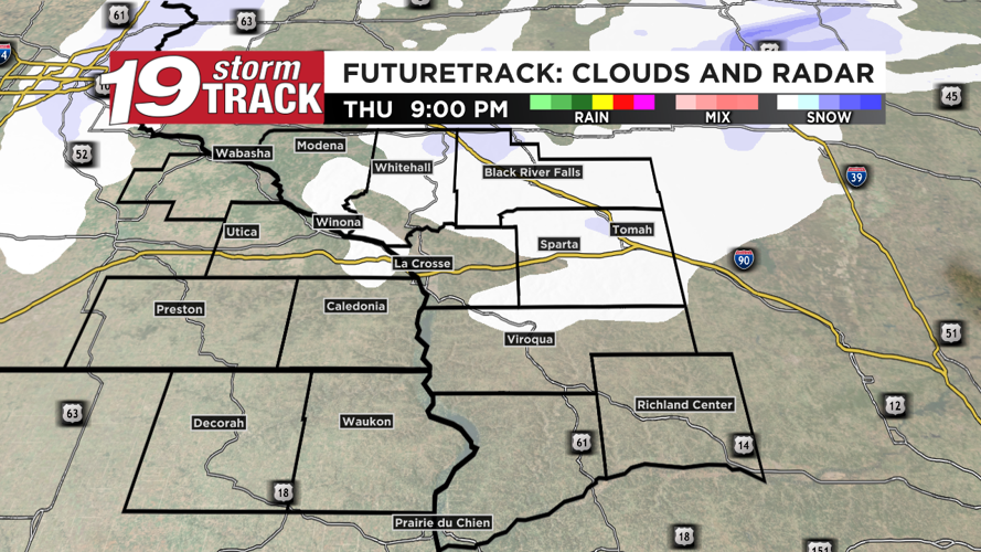 Blustery tonight with chances of snow and a possibility of a few ...