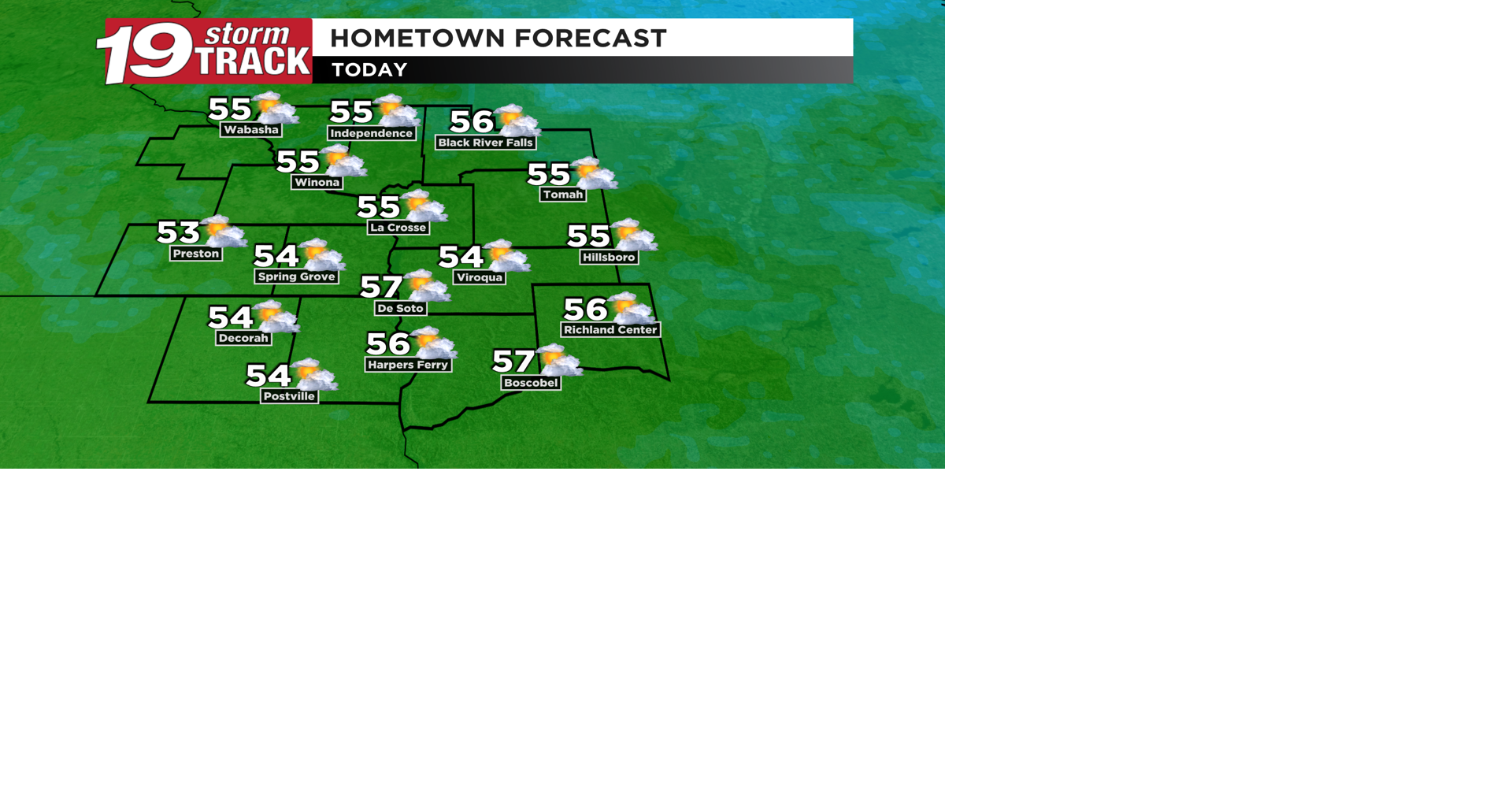 A seasonably cool but dry day for the first day of May; warmer over the ...