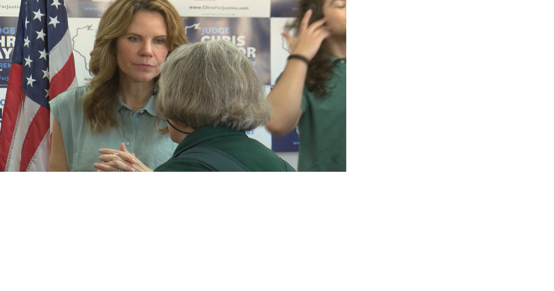 Wisconsin Supreme Court candidate Chris Taylor visits La Crosse ahead of election day