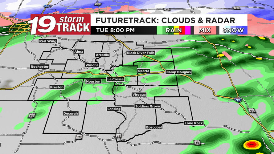 Tracking multiple chances of rain and snow in the forecast over the ...