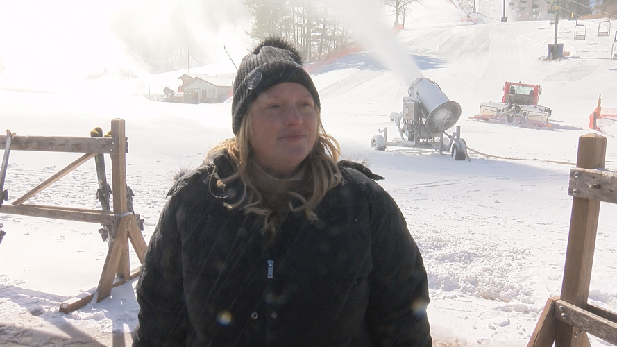 First time in history Mt. La Crosse making snow days away from March