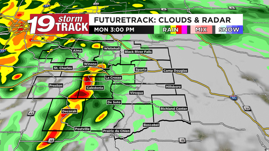 Chance of showers and thunderstorms to begin the week before several ...