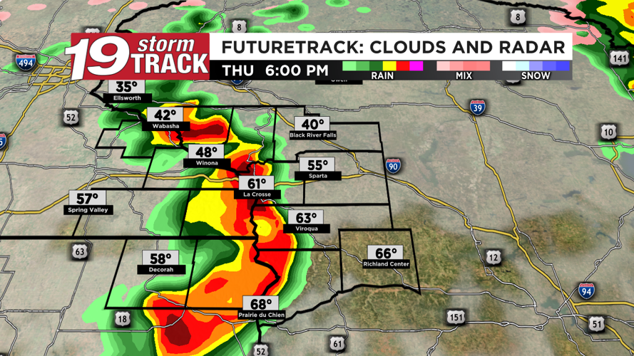 A wintry mix Thursday morning turns to strong to severe storms in ...