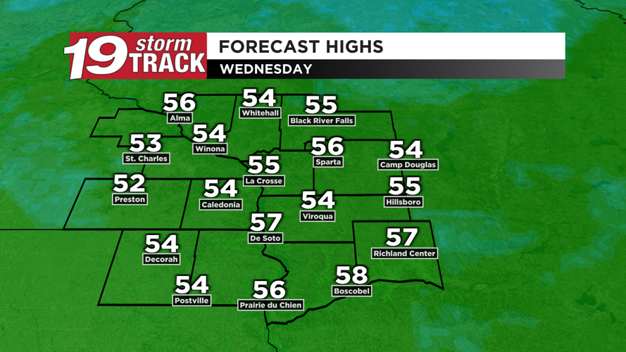 Cooler but mostly dry conditions around the next few days | 19 Storm ...