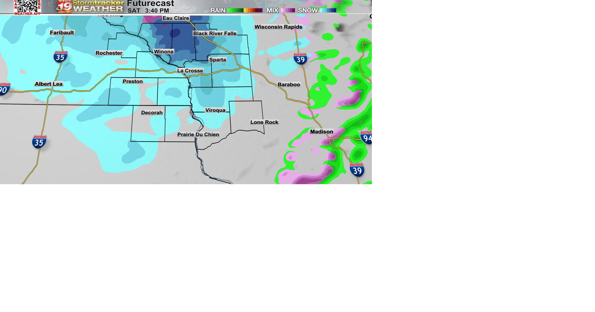 A bit of rain Friday night into Saturday with possible snow in the ...