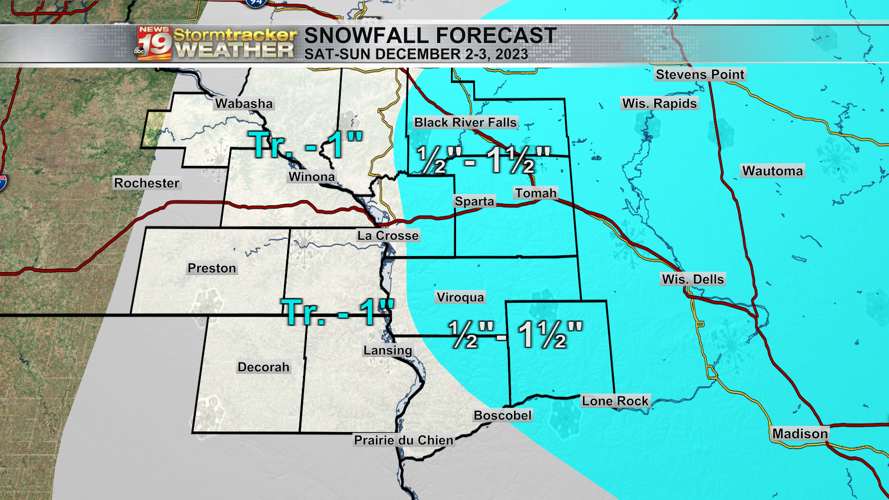 Snow is likely for the Coulee Region this weekend, but it won't be a ...