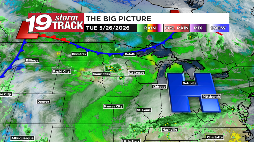 Pop-up showers and storms around the next two days before rain chances ...