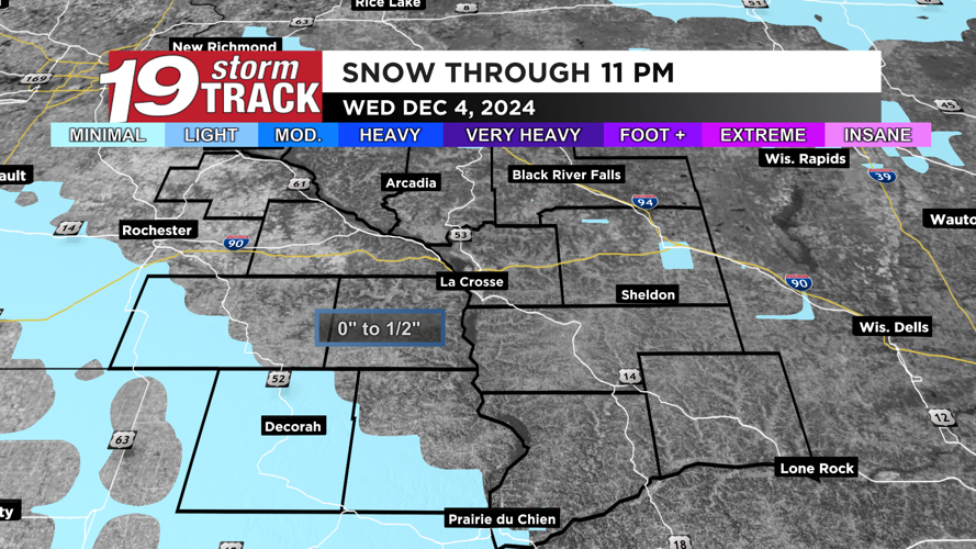 A few chances for flurries and light snow Monday morning; A wintry mix ...